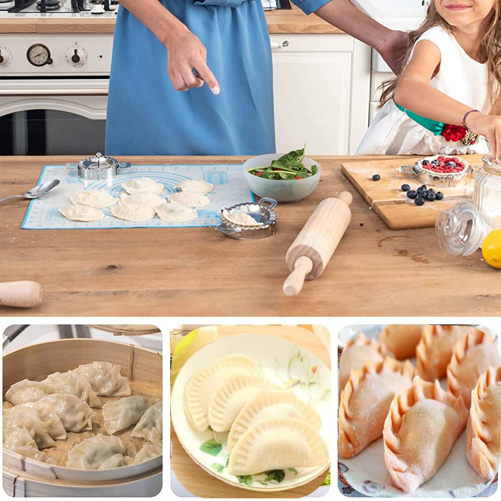 FAST-Dumplings Maker 8 Pcs, Pr - Gyoza Dumpling Maker 评论和价格