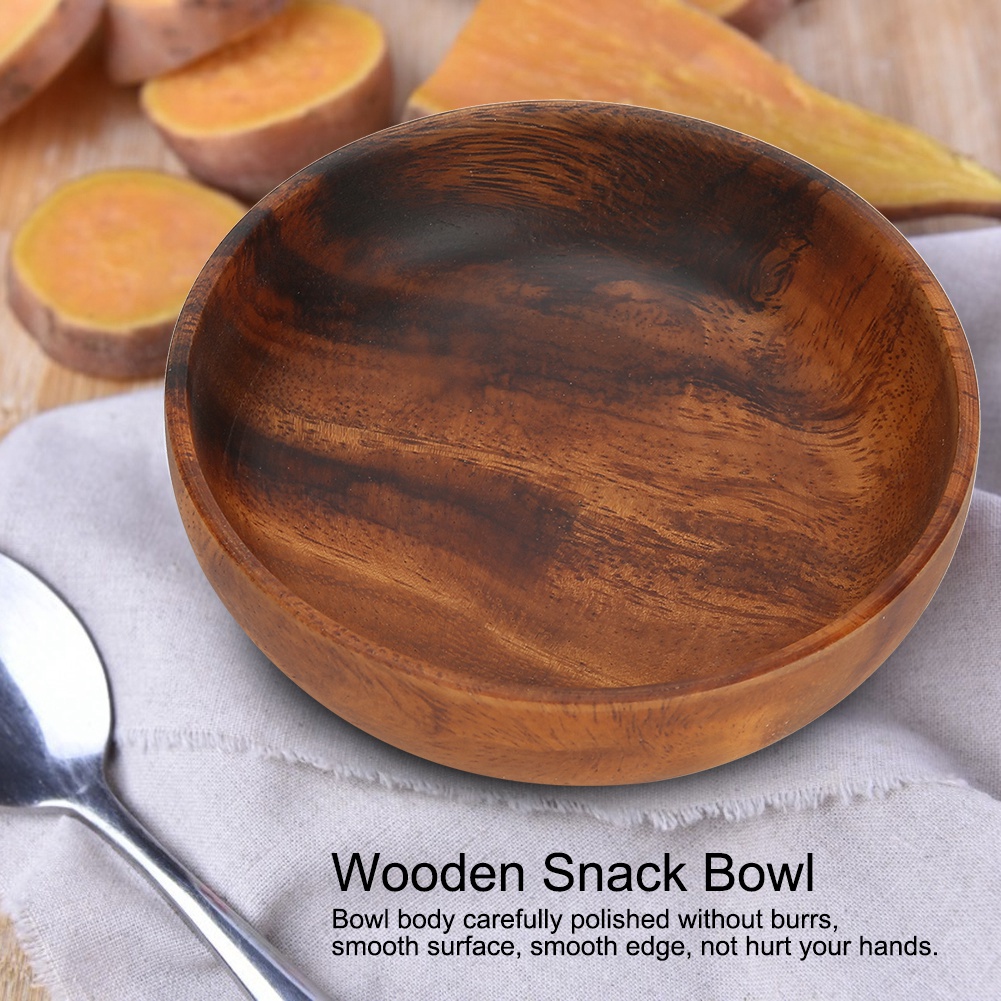Wood Serving Bowls Wooden Snac - Home Cooking Recipes 评论和价格