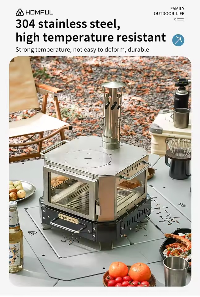 HOMFUL Portable Firewood Stove - Home Cooking Cookbook 评论和价格