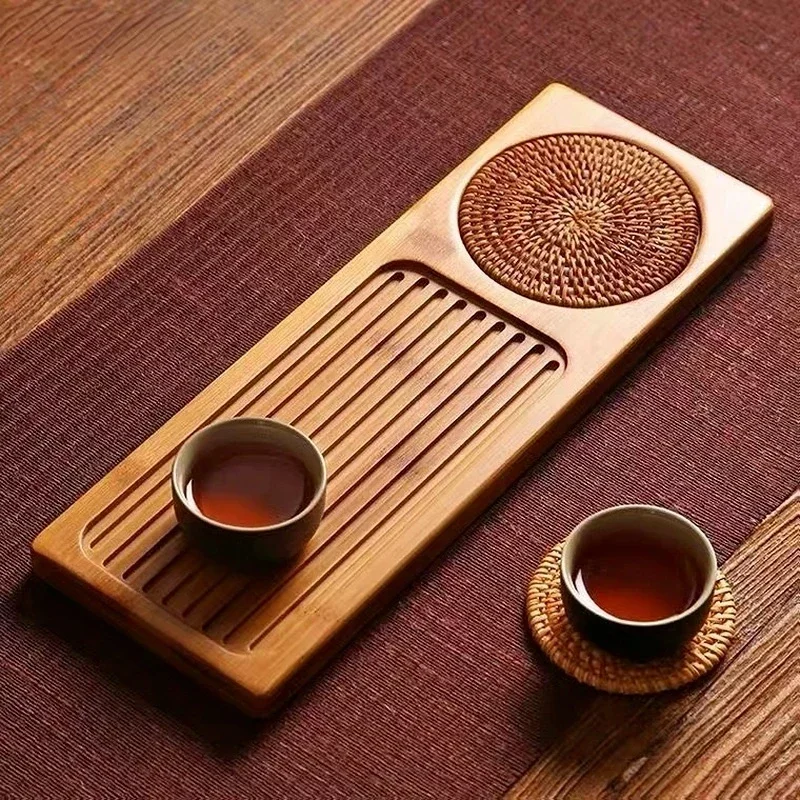 Dry Brew Bamboo Tea Tray with  - Home Cooking Recipes 评论和价格