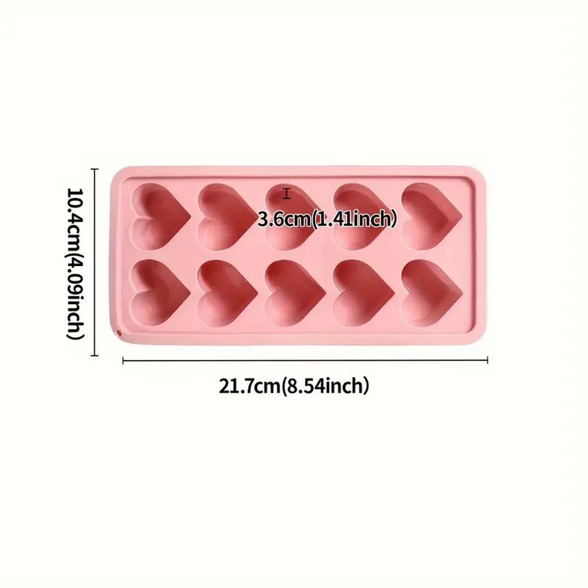 10-Grid Heart-Shaped Silicone  - Home Cooking Recipes 评论和价格
